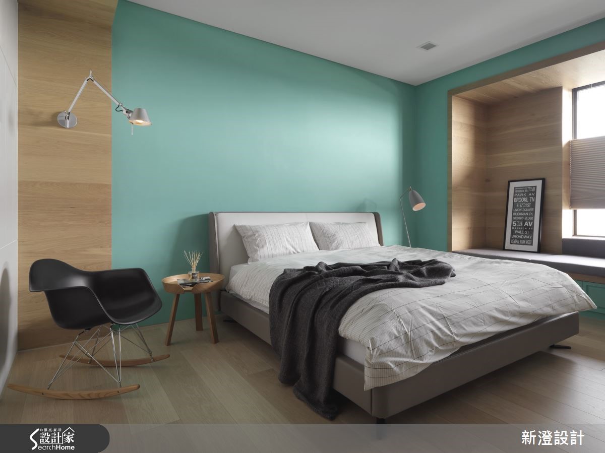 以愜意自在的北歐風格為設計概念，並利用黑、灰、白等